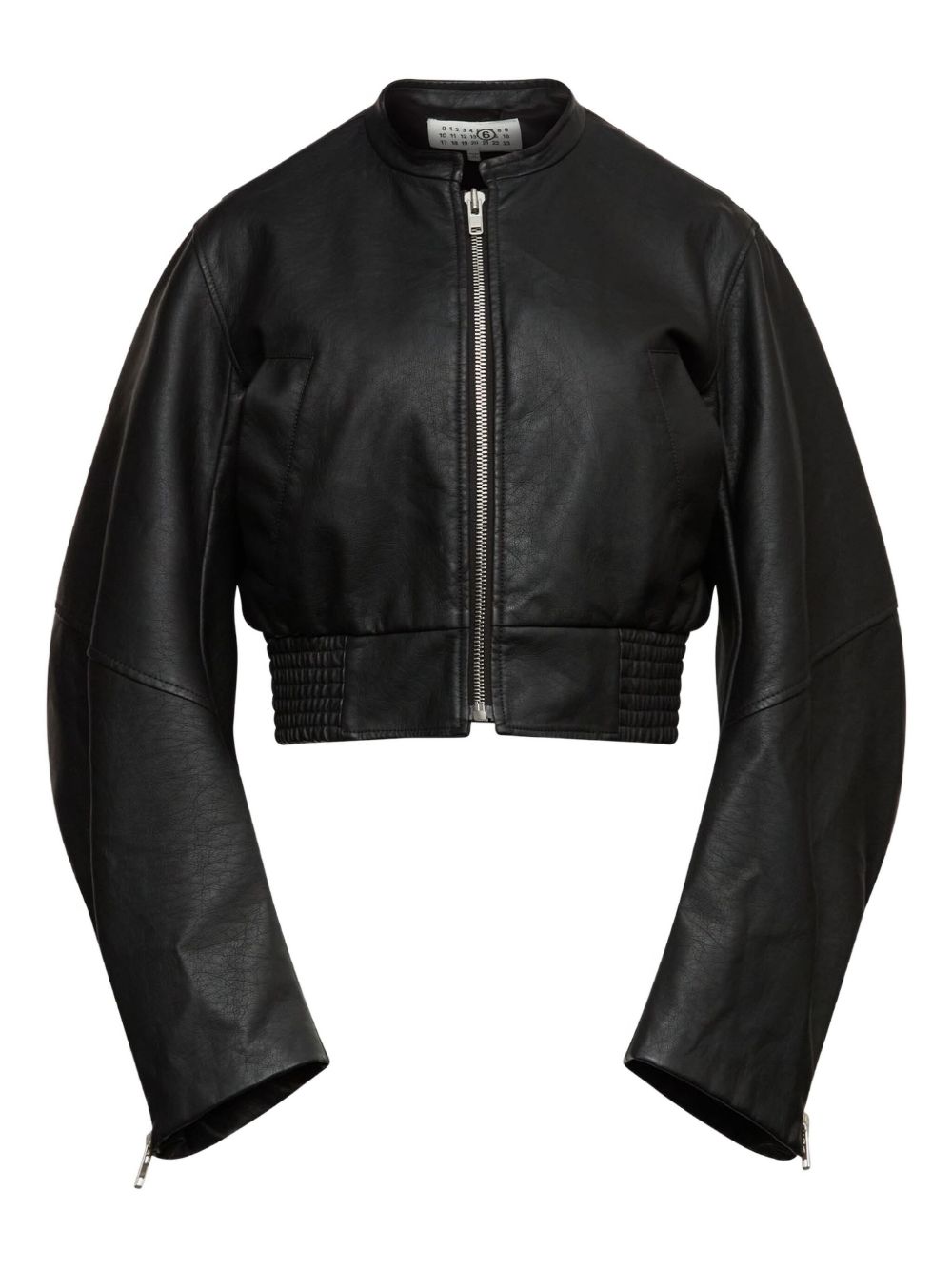 MM6 Maison Margiela Leather effect bomber jacket