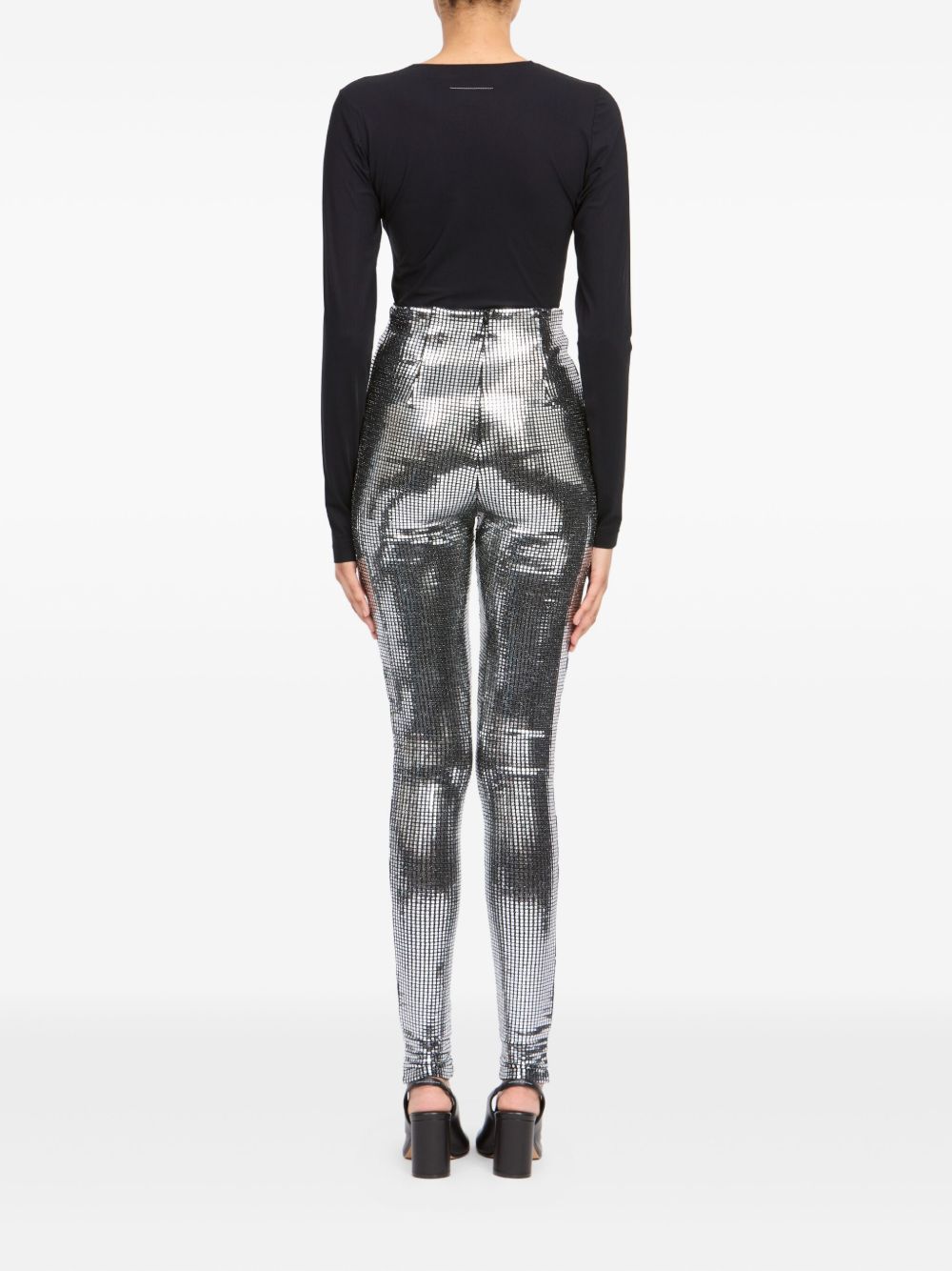MM6 Maison Margiela Metallized leggings