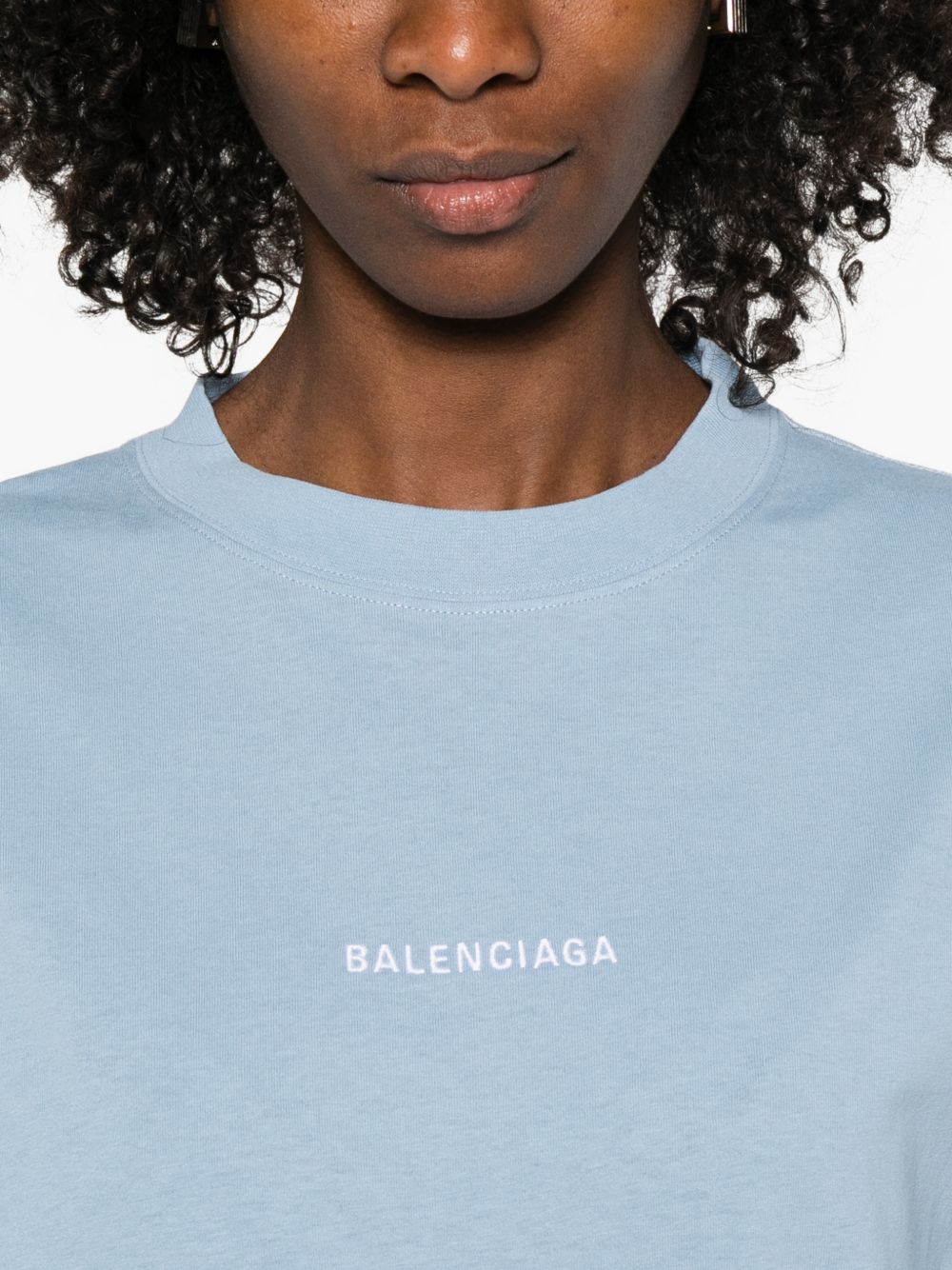 Balenciaga T-shirts and Polos Clear Blue