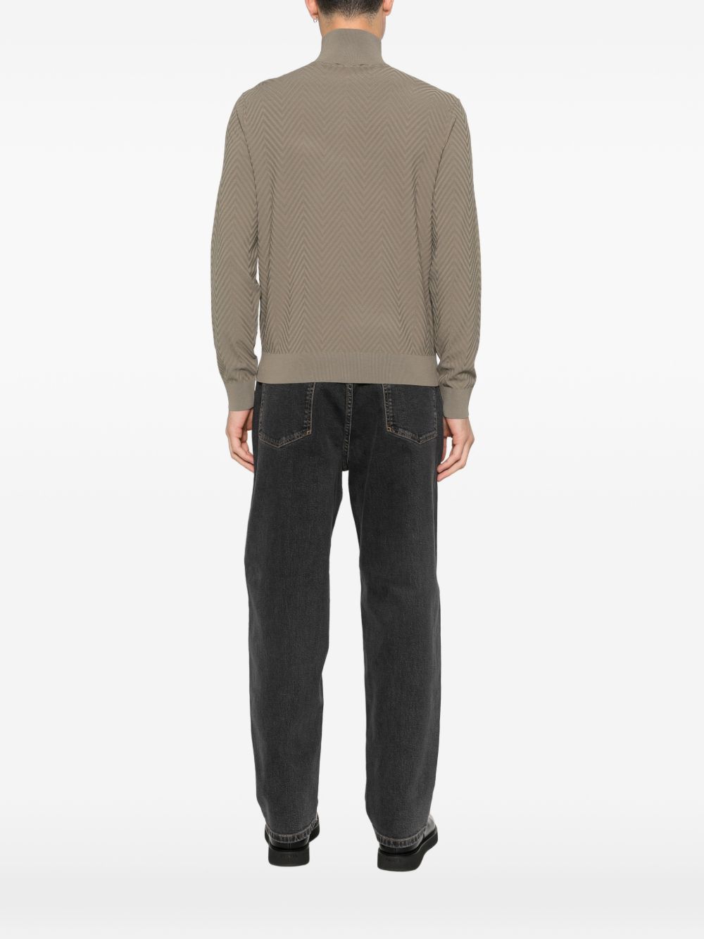 Emporio Armani Chevron cardigan