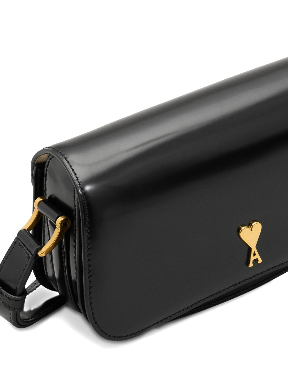 Ami Paris Paris Paris leather shoulder bag