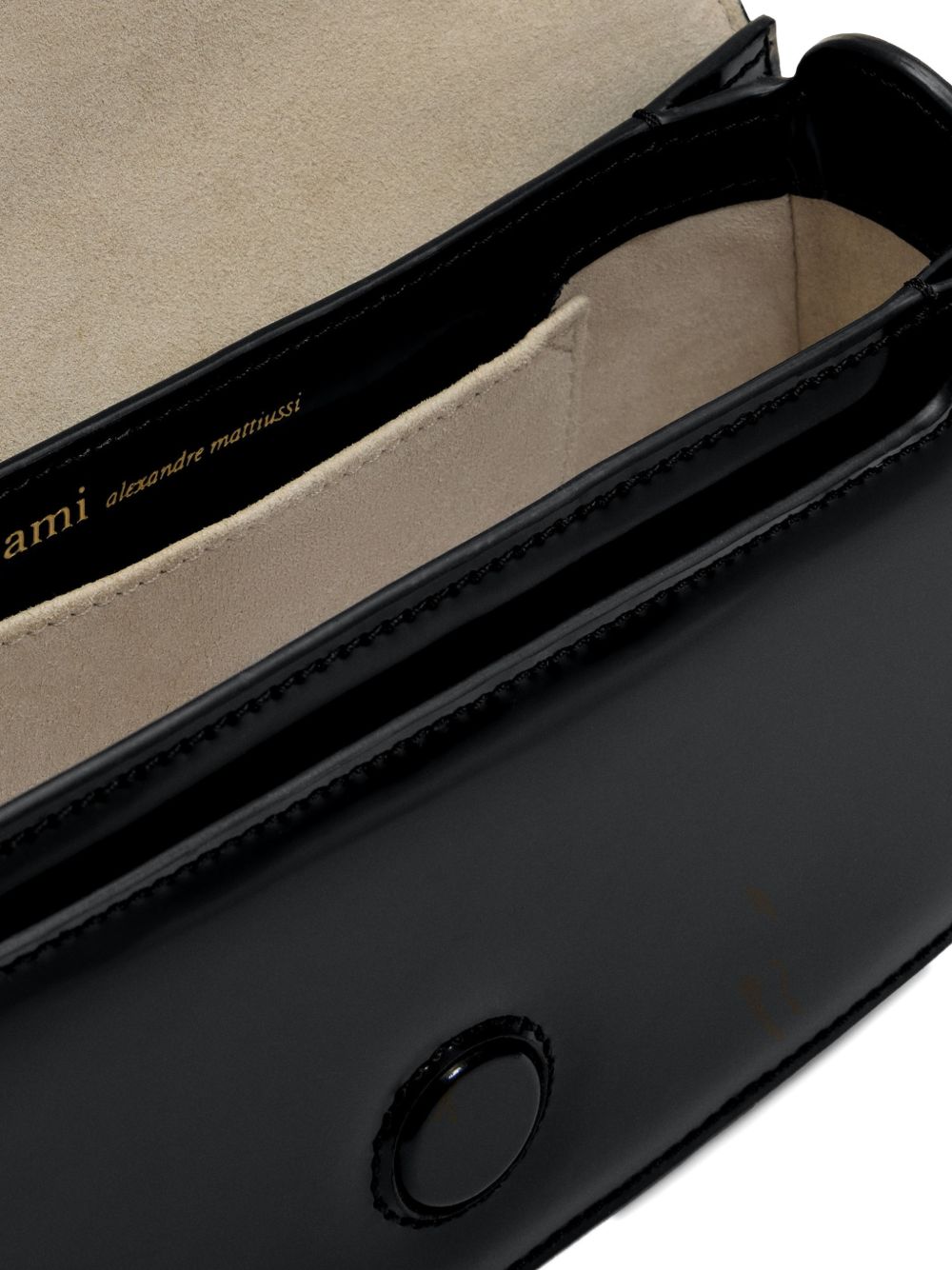 Ami Paris Paris Paris leather shoulder bag