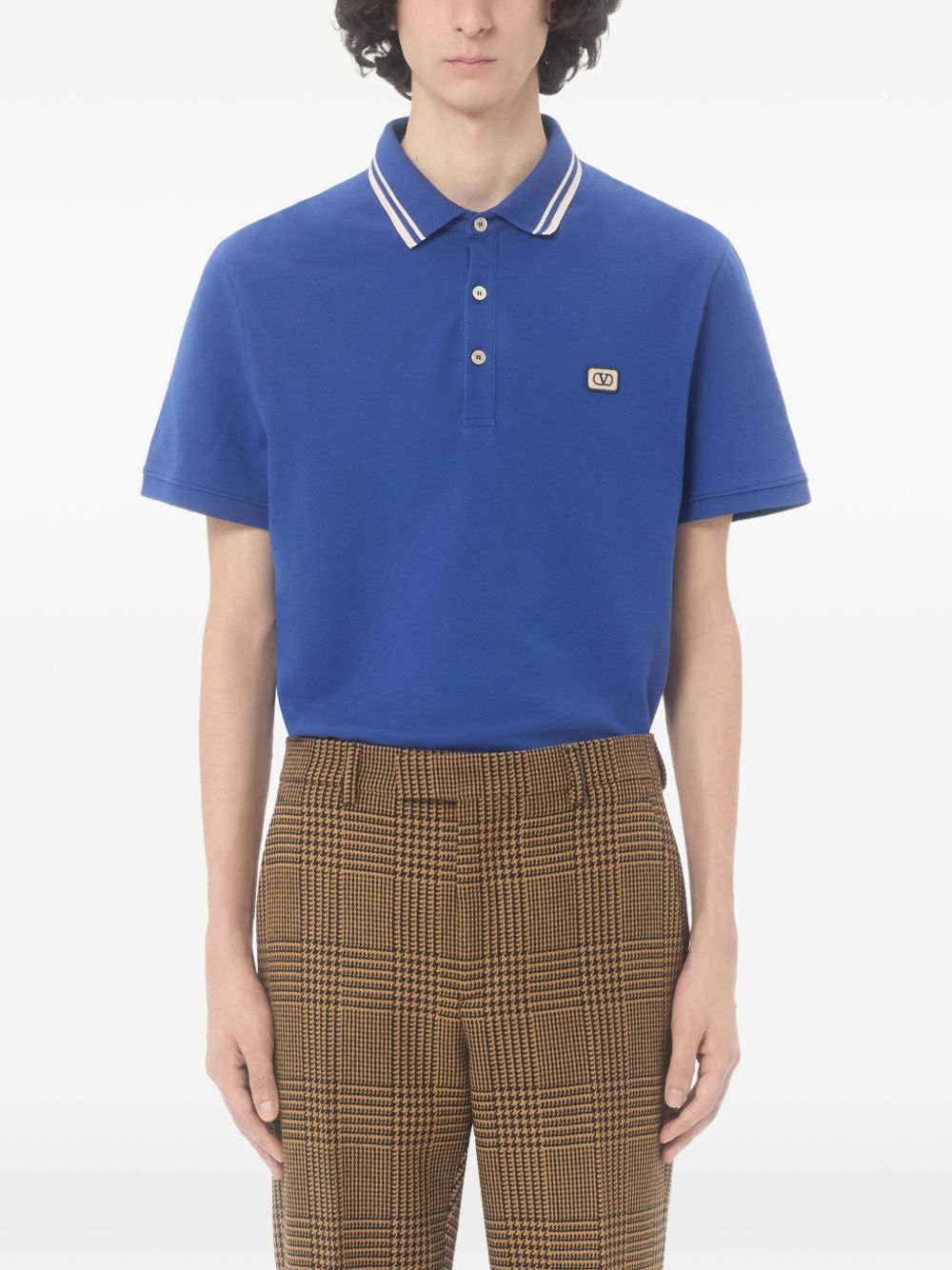 Valentino VLogo Signature piquet cotton polo shirt