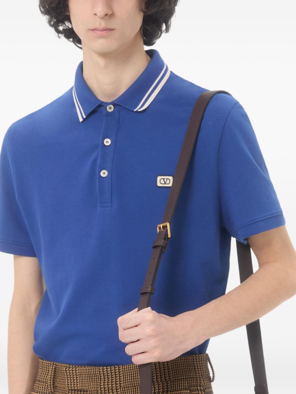 Valentino VLogo Signature piquet cotton polo shirt