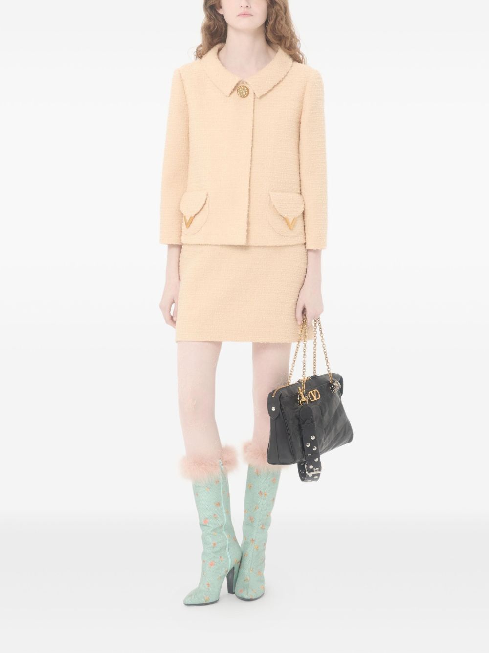 Valentino VLogo Signature wool skirt
