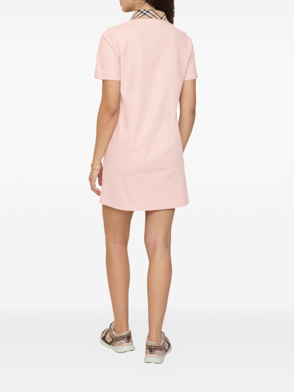Burberry Check collar cotton dress
