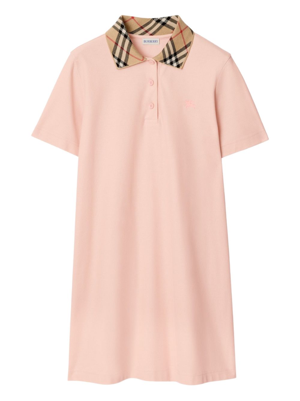 Burberry Check collar cotton dress