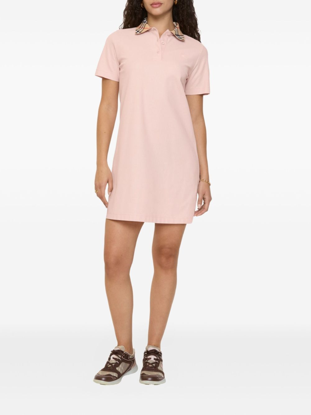Burberry Check collar cotton dress
