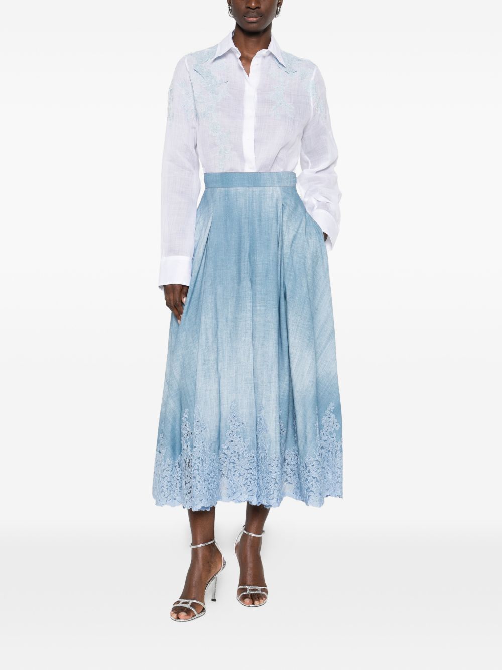 Ermanno Scervino Skirts Clear Blue