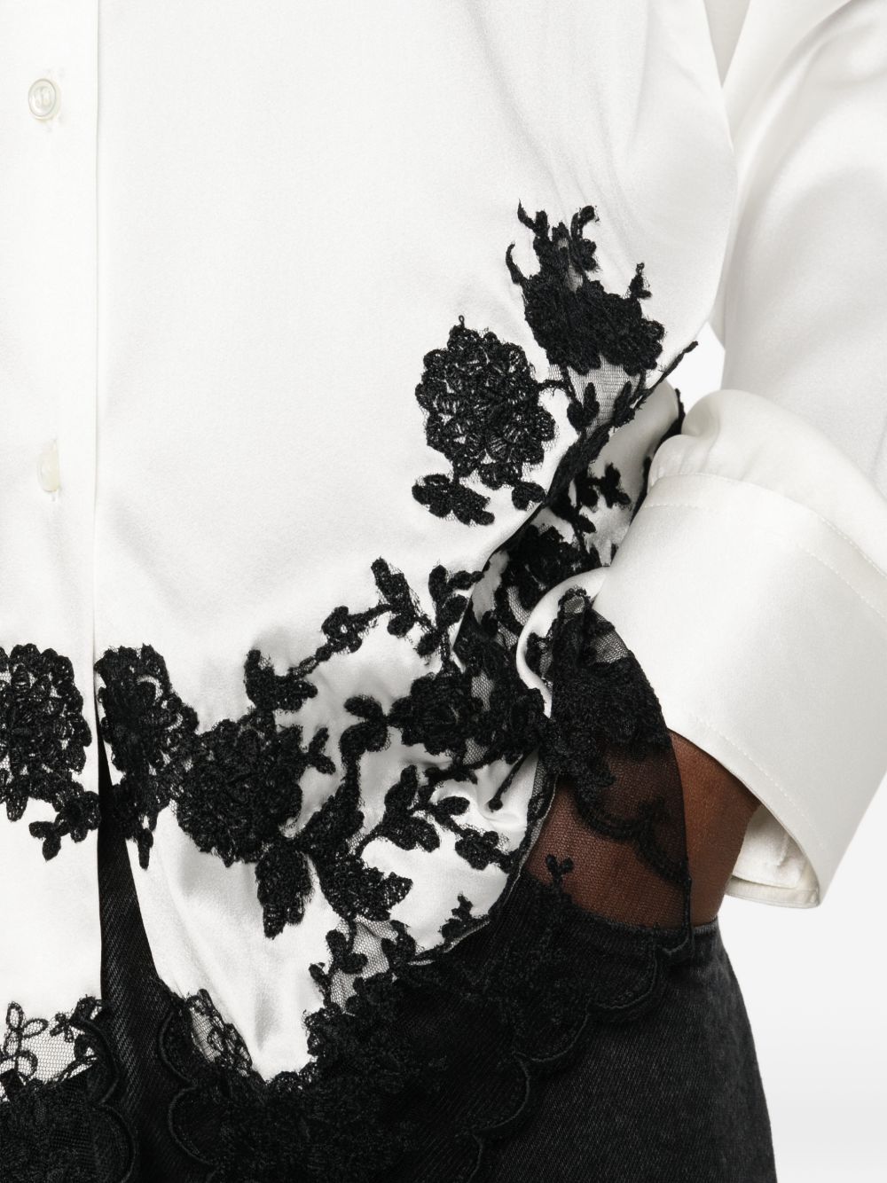 Ermanno Scervino Silk embroidered shirt