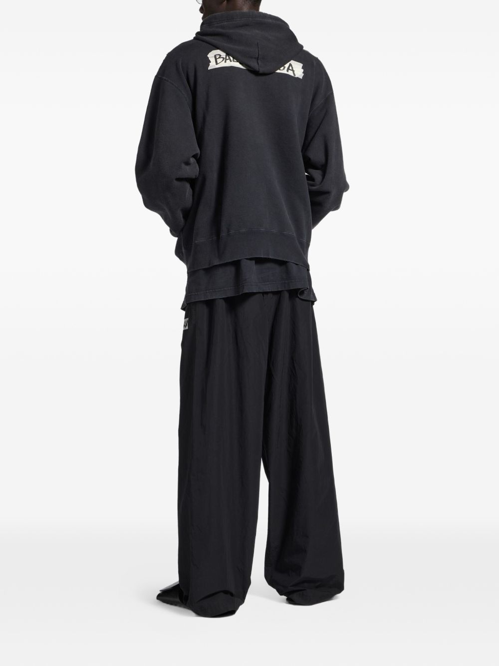 Balenciaga Masking Tape oversized zip-up hoodie
