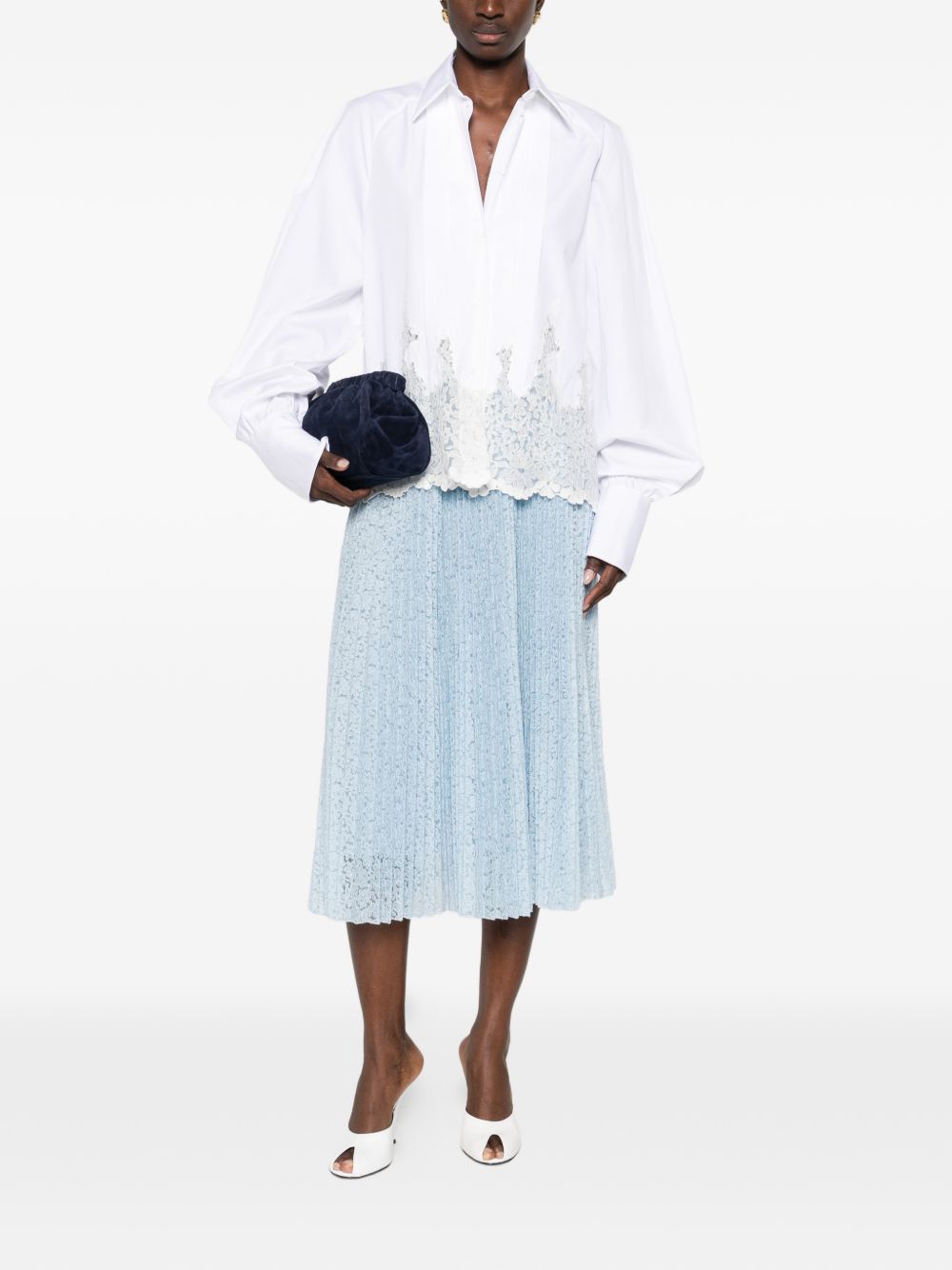 Ermanno Scervino Embroidered long skirt