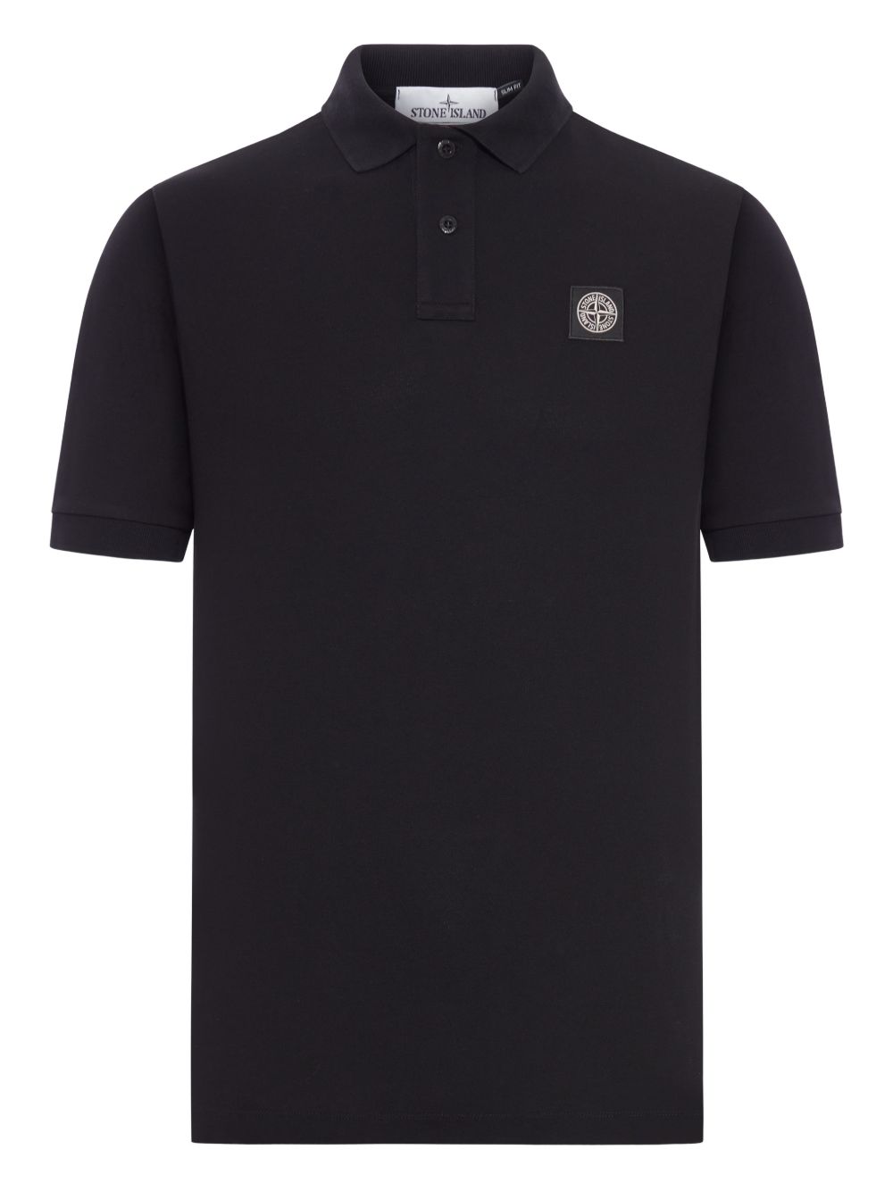 Stone Island Logo cotton polo shirt