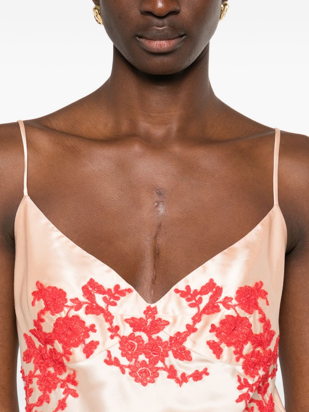 Ermanno Scervino V-neck Embroidered top