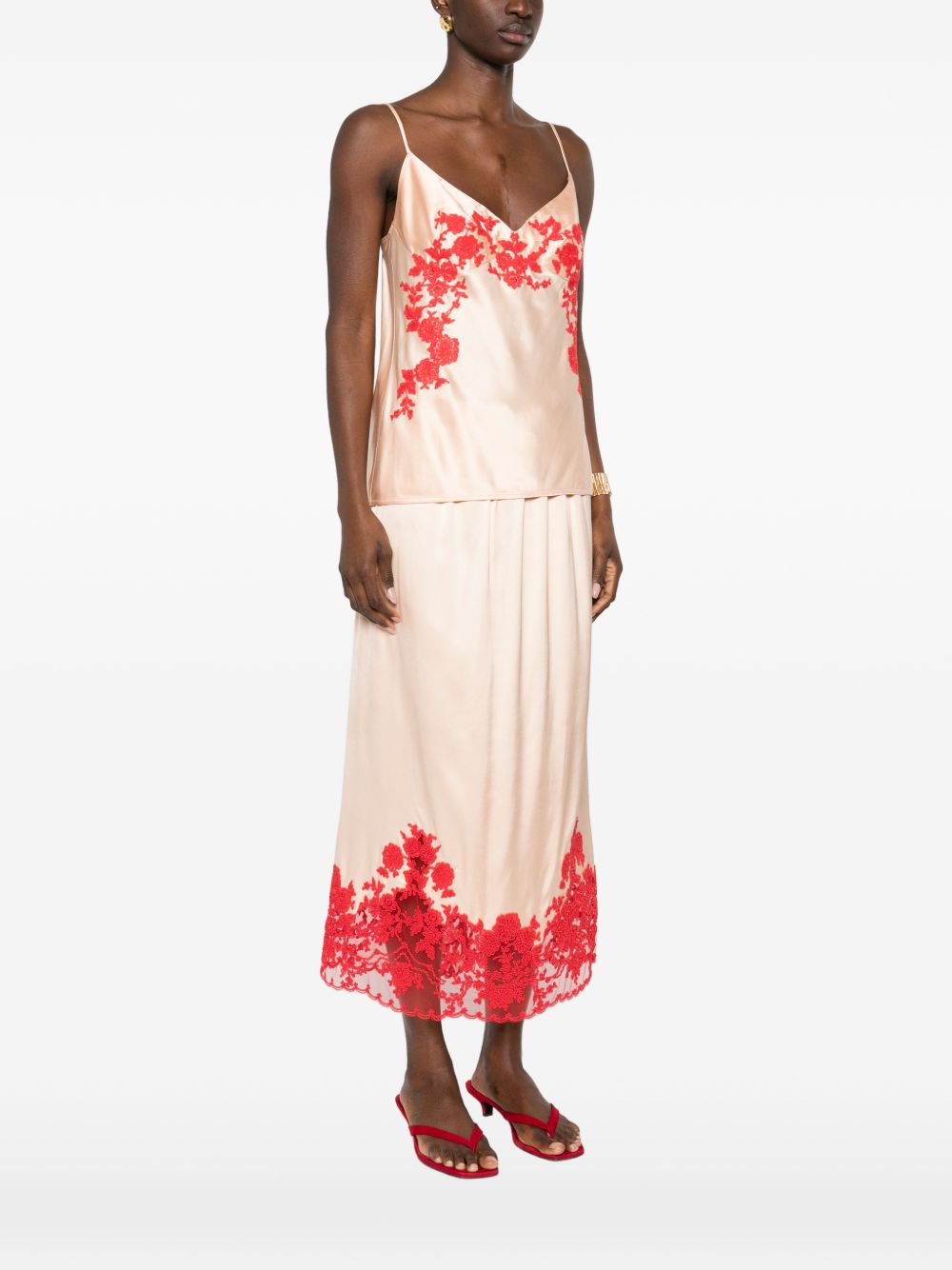 Ermanno Scervino V-neck Embroidered top