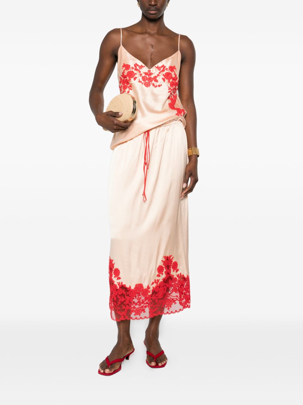 Ermanno Scervino V-neck Embroidered top