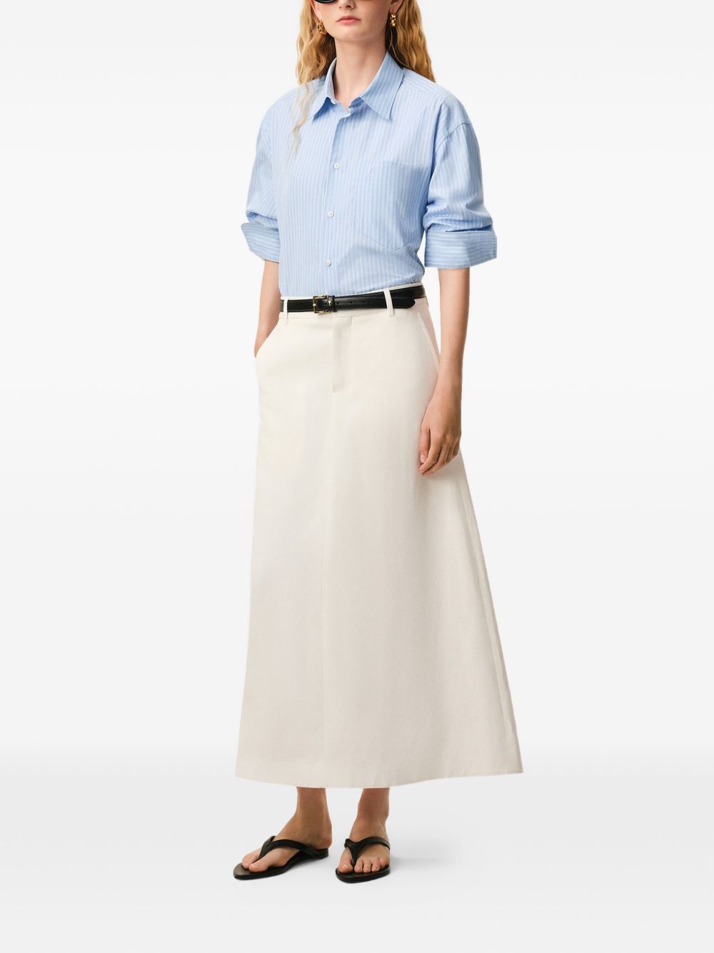 Ami Paris Striped cotton shirt