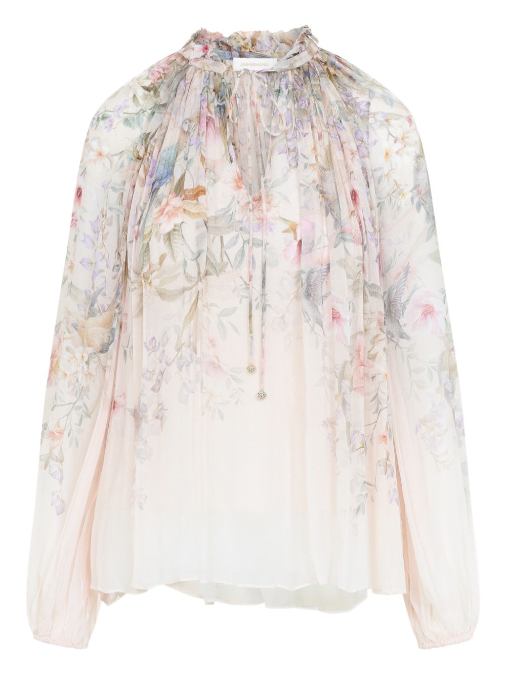 Zimmermann Rebellion printed blouse