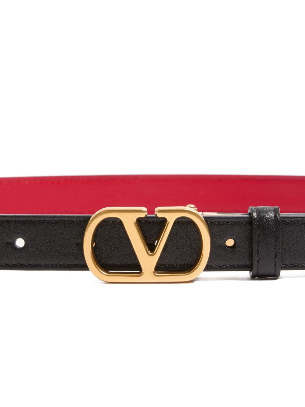 Valentino Garavani-VLogo Signature Reversible Belt in Shiny Calfskin 30mm