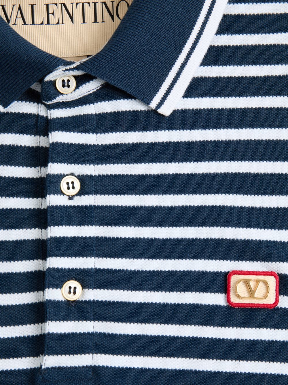 Valentino VLogo Signature piquet cotton polo shirt