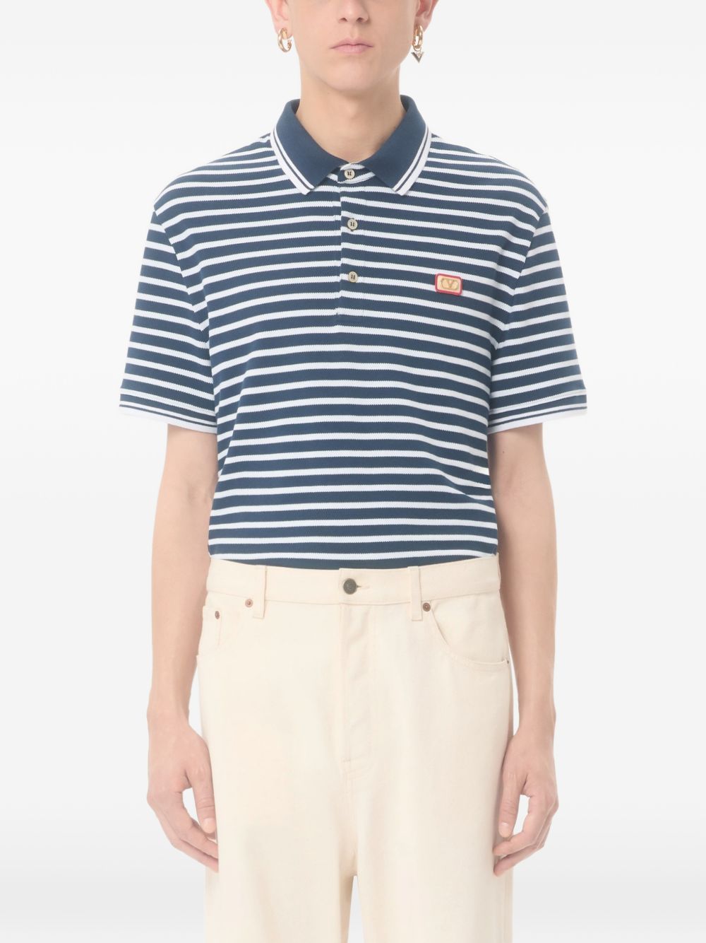 Valentino VLogo Signature piquet cotton polo shirt