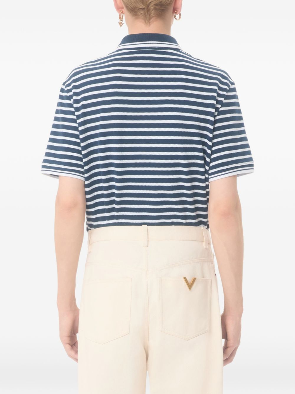 Valentino VLogo Signature piquet cotton polo shirt