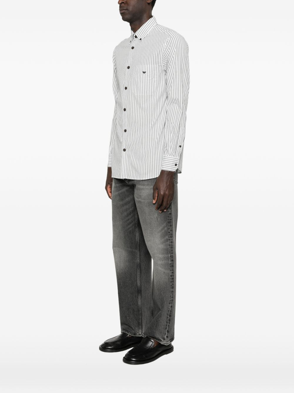 Emporio Armani Shirts Clear Blue