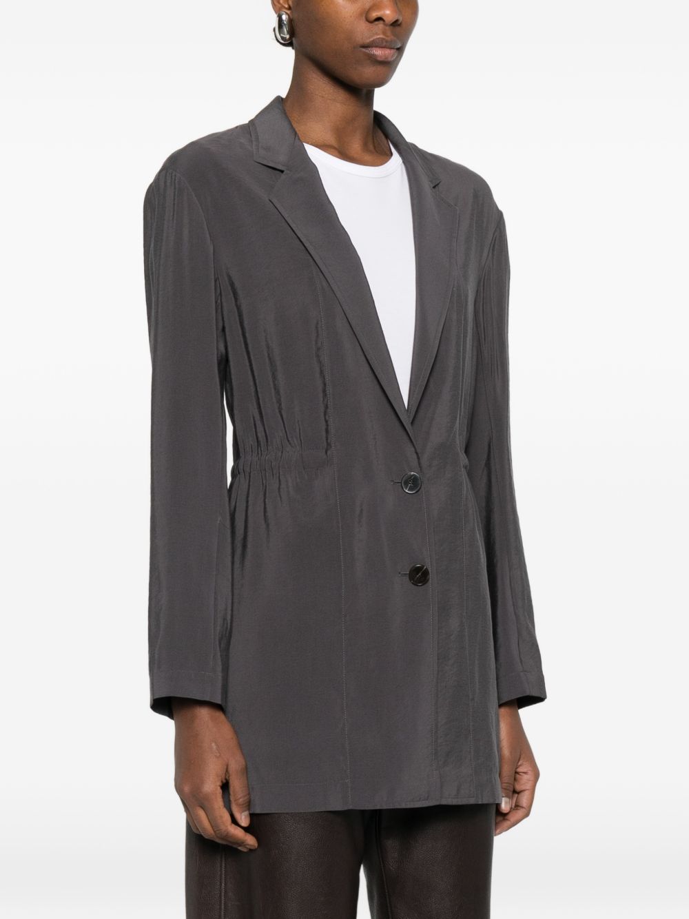 Alysi Silk & Nylon Single-breasted blazer jacket