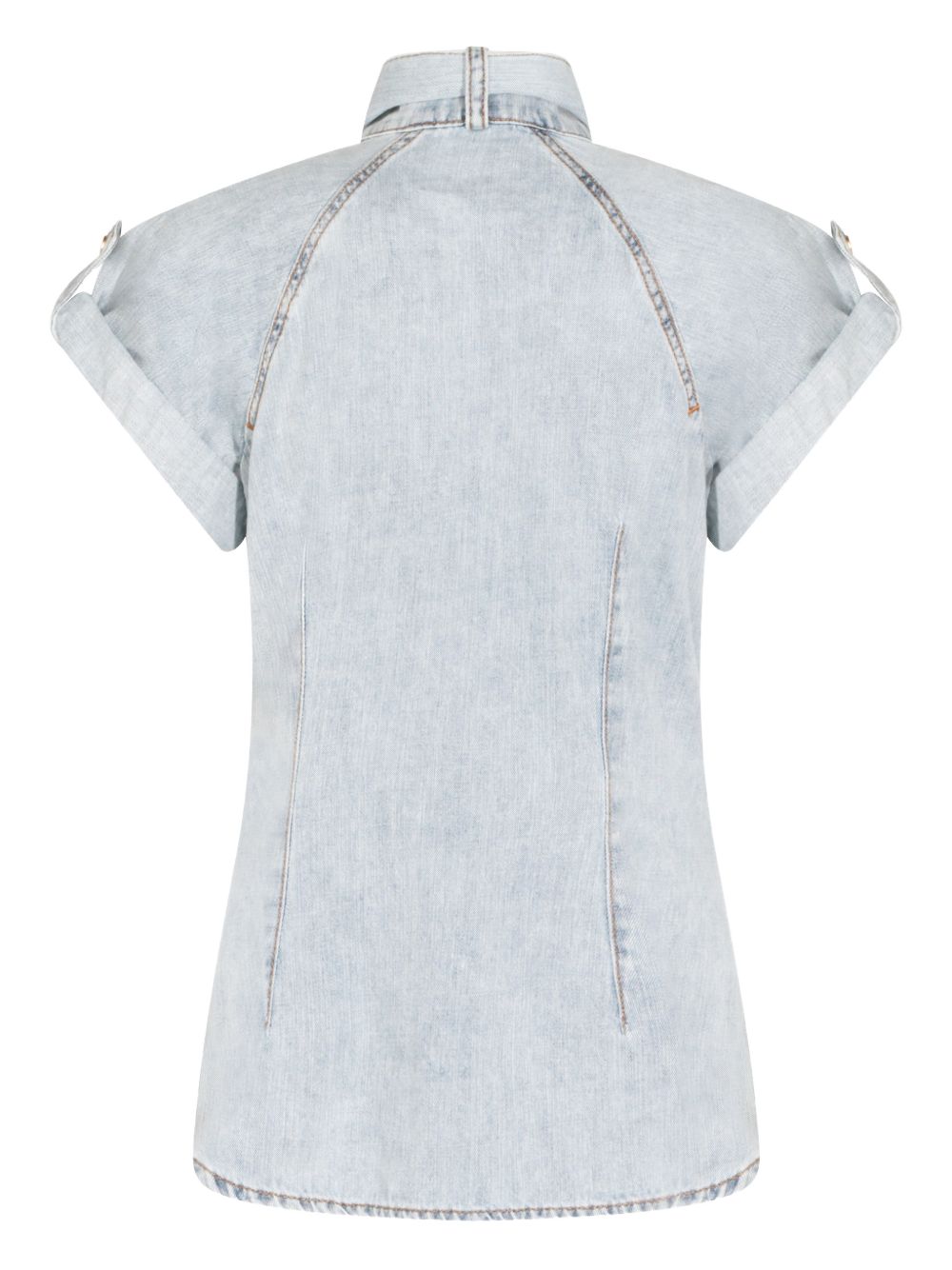 Zimmermann Bow-tie denim top