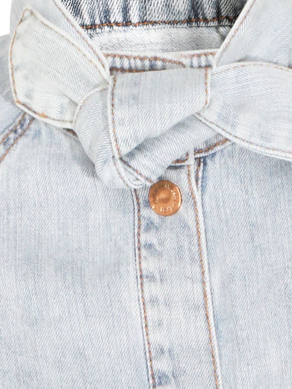 Zimmermann Bow-tie denim top