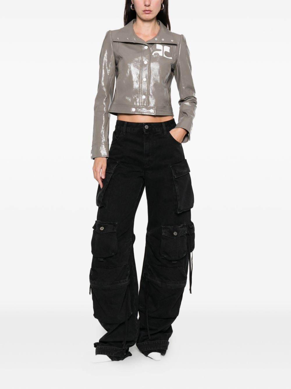 Courreges Re-Edition Faux leather jacket