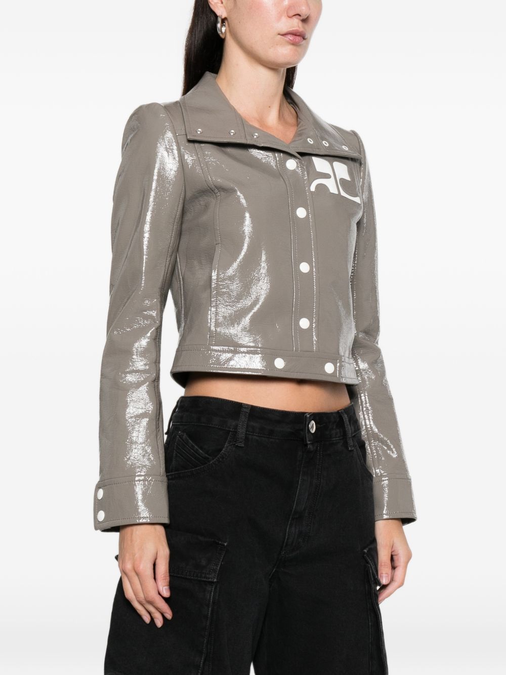 Courreges Re-Edition Faux leather jacket