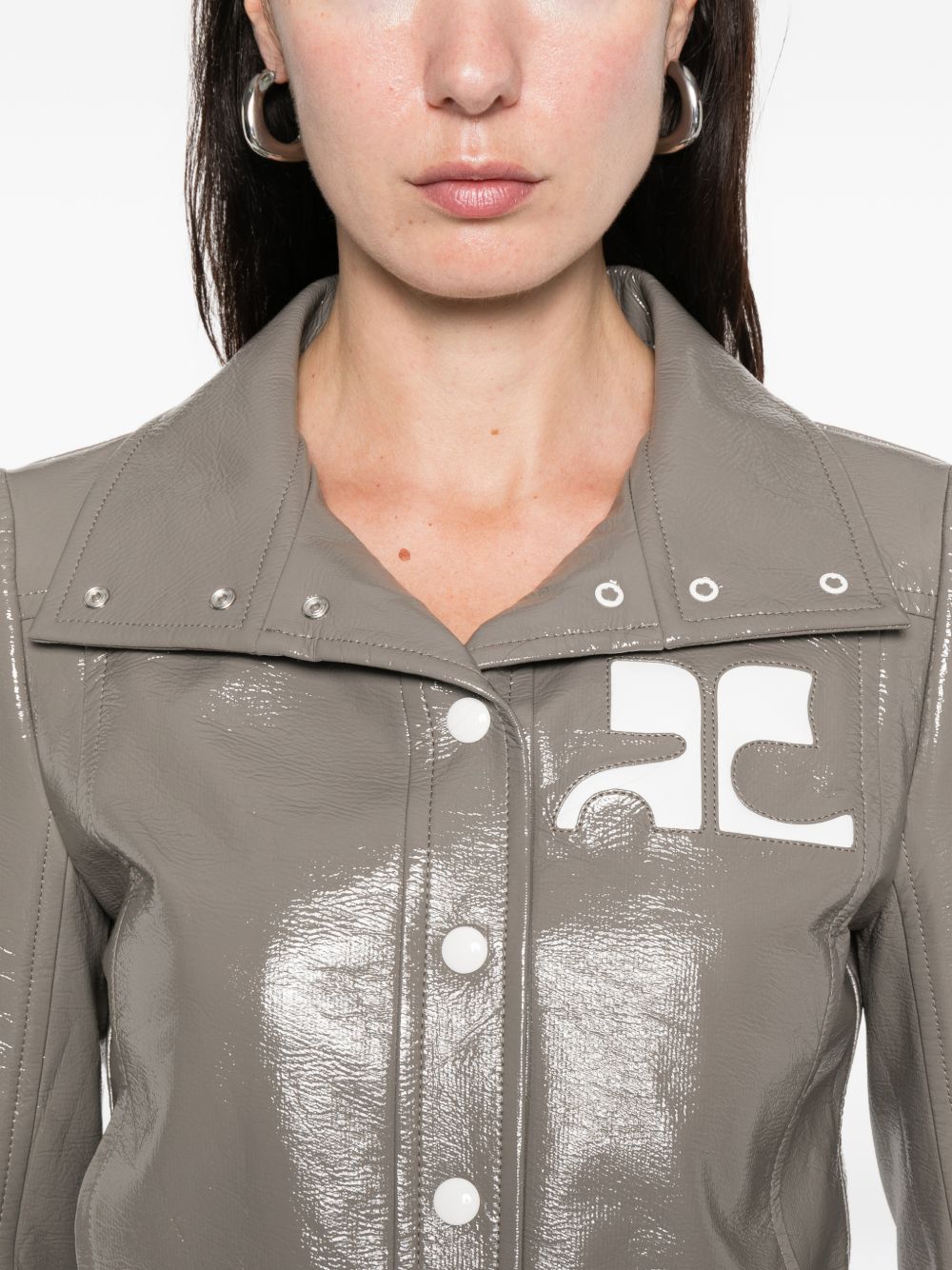 Courreges Re-Edition Faux leather jacket