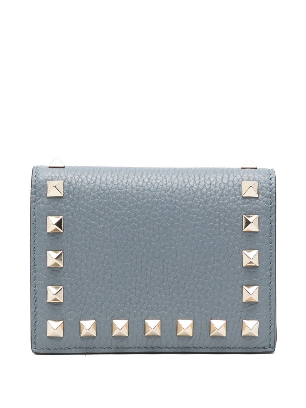 Valentino Garavani-Grey Rockstud bifold wallet