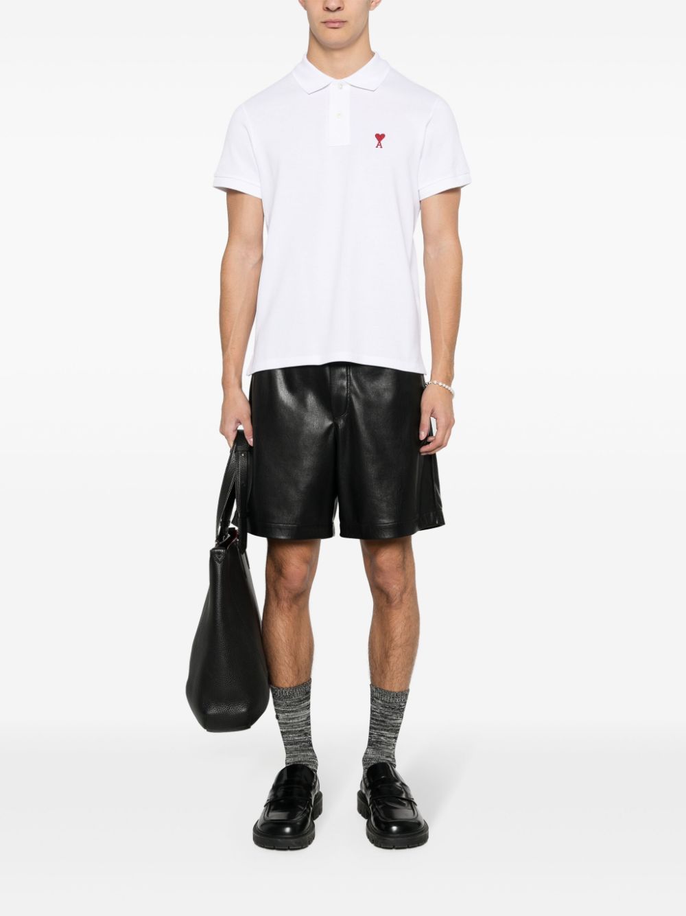 Ami Paris Criteria page Ami De Coeur cotton polo shirt