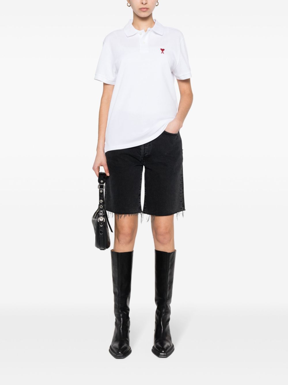 Ami Paris Criteria page Ami De Coeur cotton polo shirt