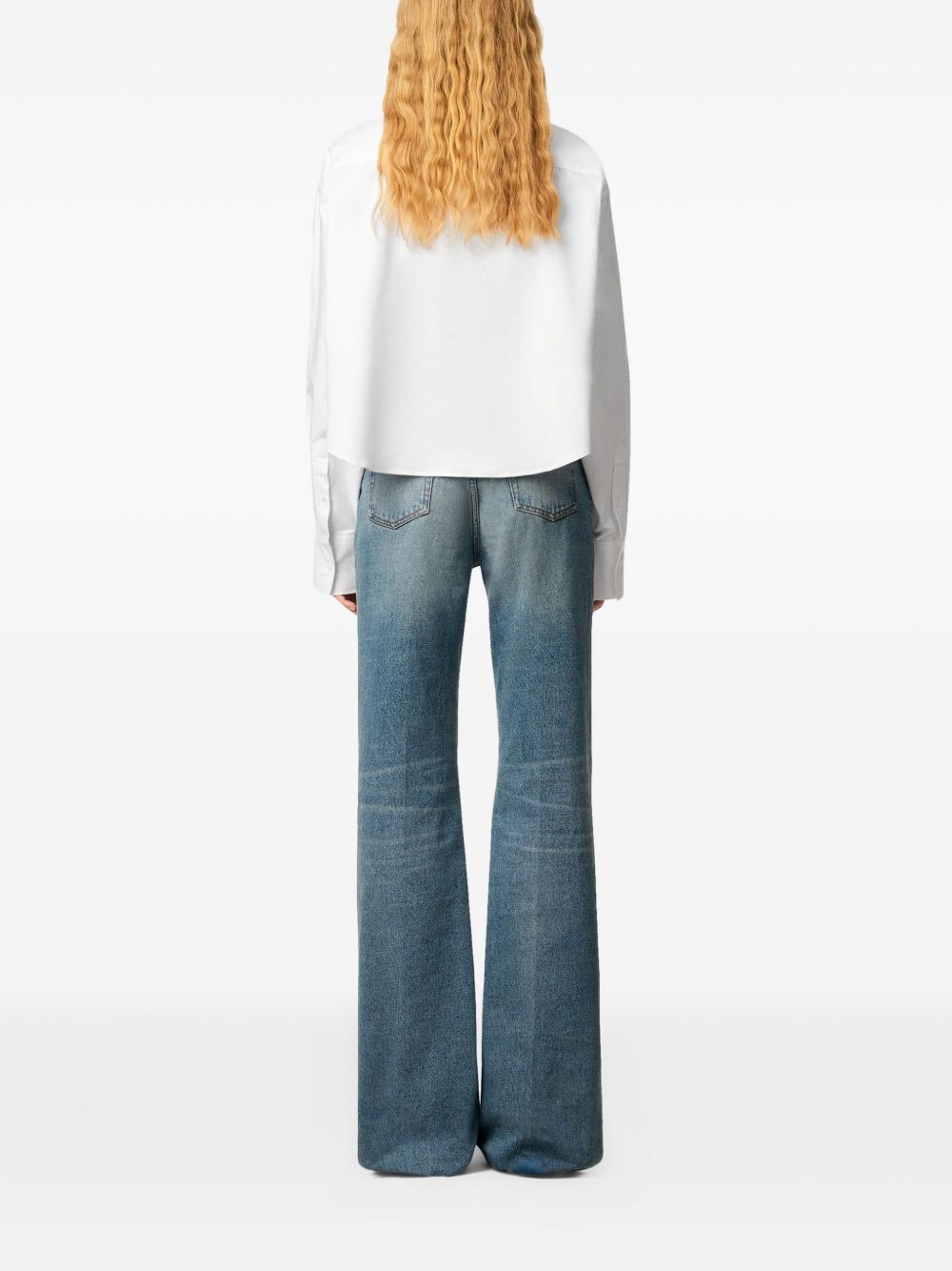 Ami Paris Cotton cropped shirt