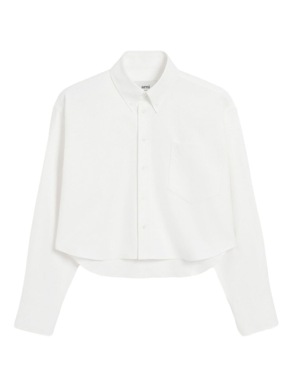 Ami Paris Cotton cropped shirt