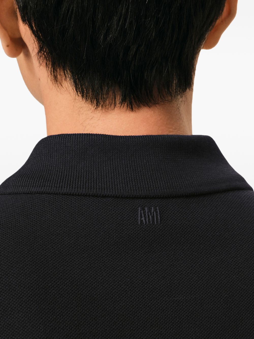 Ami Paris Ami De Coeur cotton polo shirt