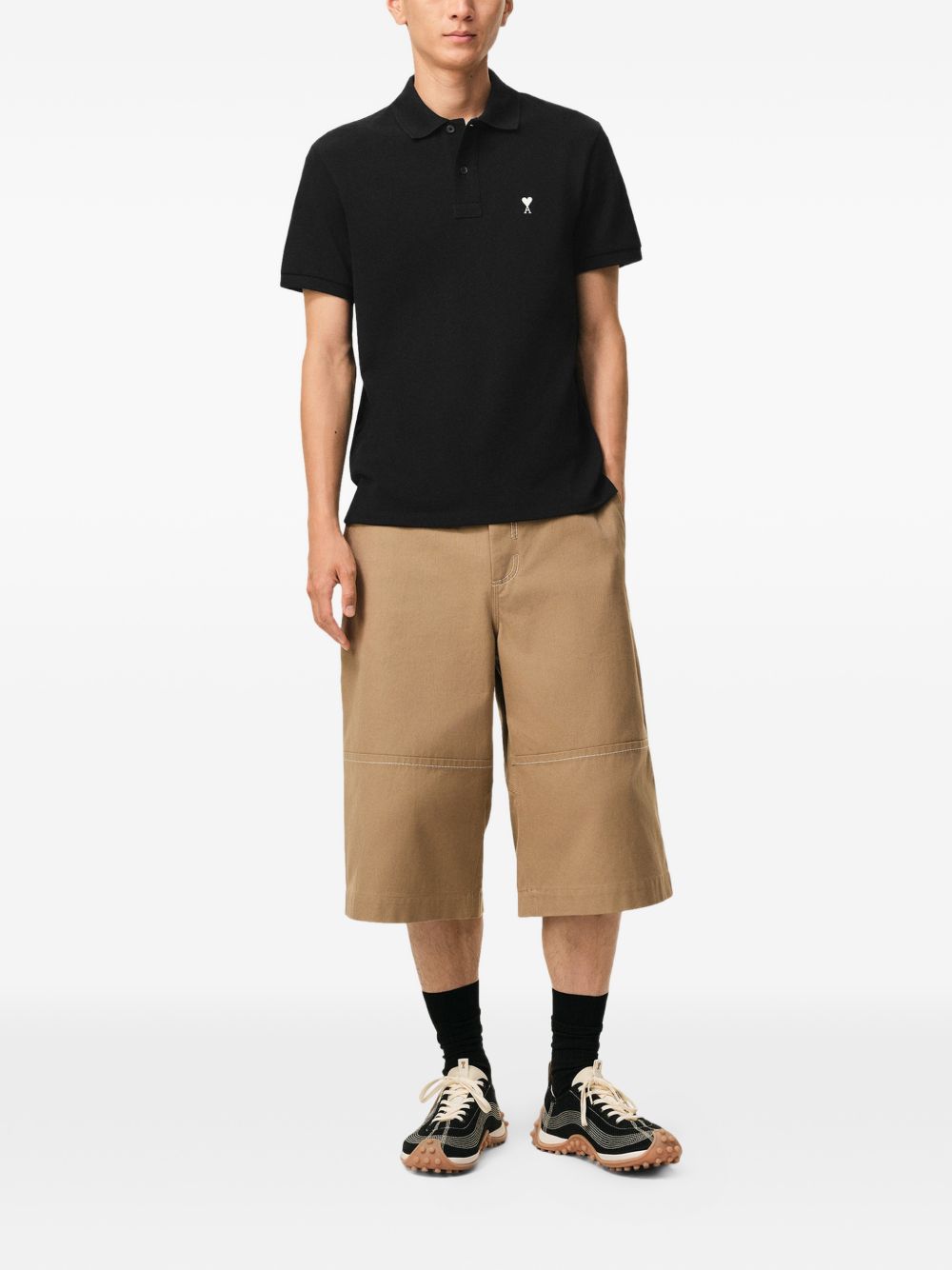 Ami Paris Ami De Coeur cotton polo shirt