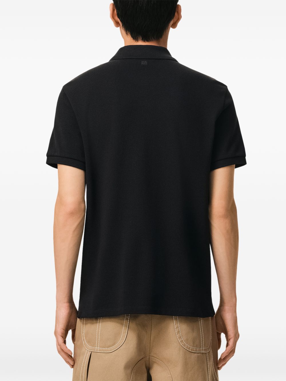 Ami Paris Ami De Coeur cotton polo shirt