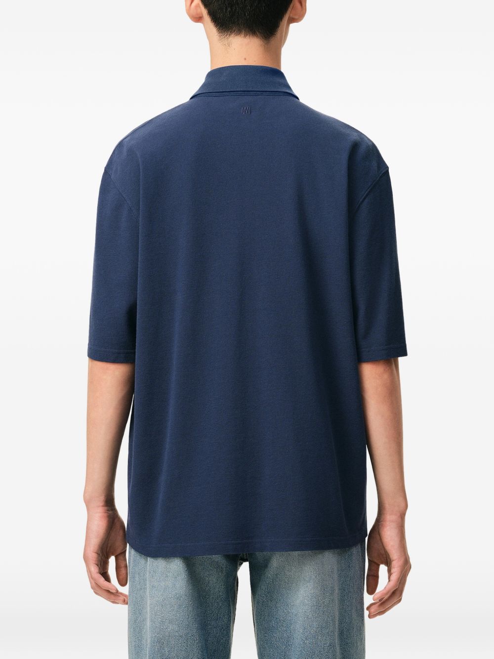 Ami Paris Ami De Coeur cotton polo shirt