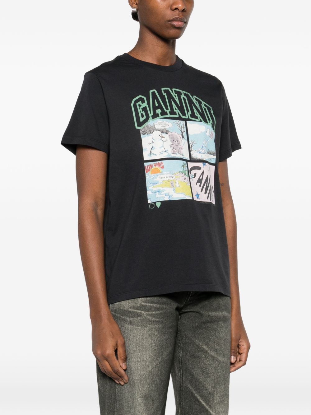 Ganni Organic cotton t-shirt