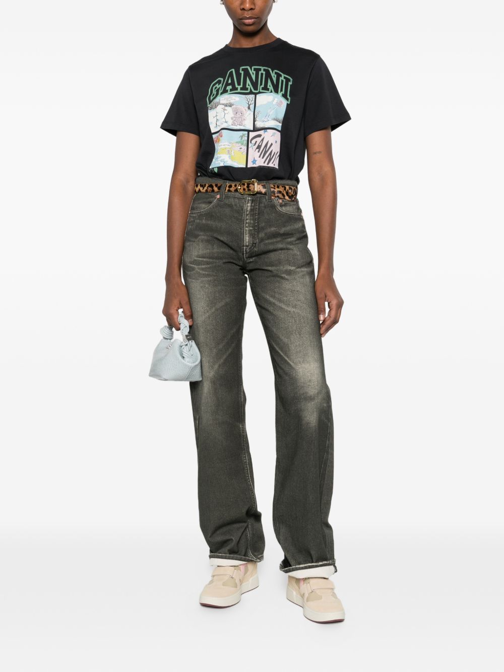 Ganni Organic cotton t-shirt