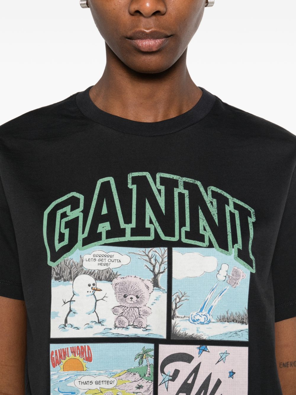 Ganni Organic cotton t-shirt