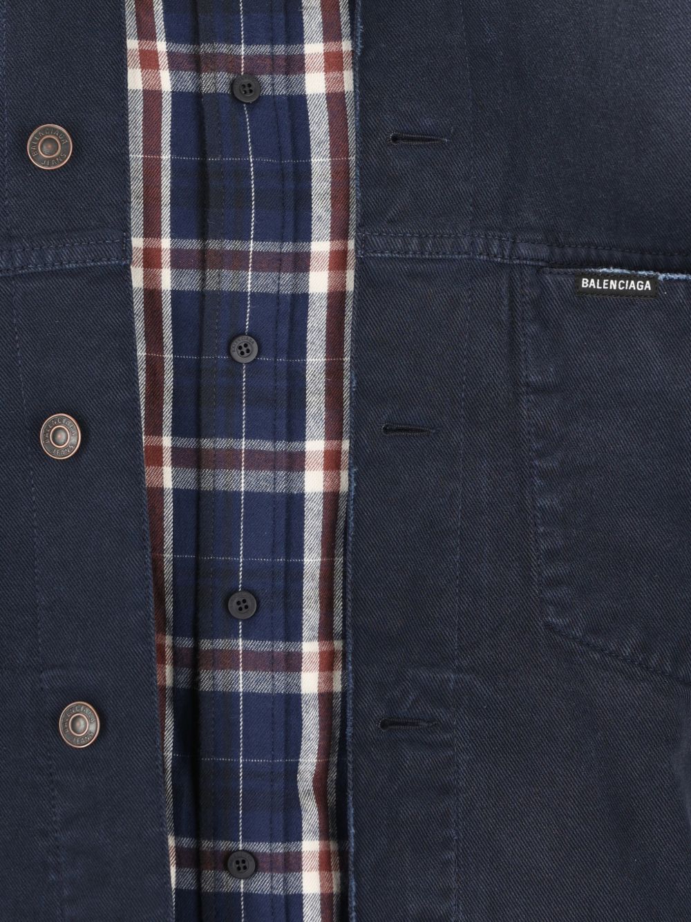 Balenciaga patched shirt jacket