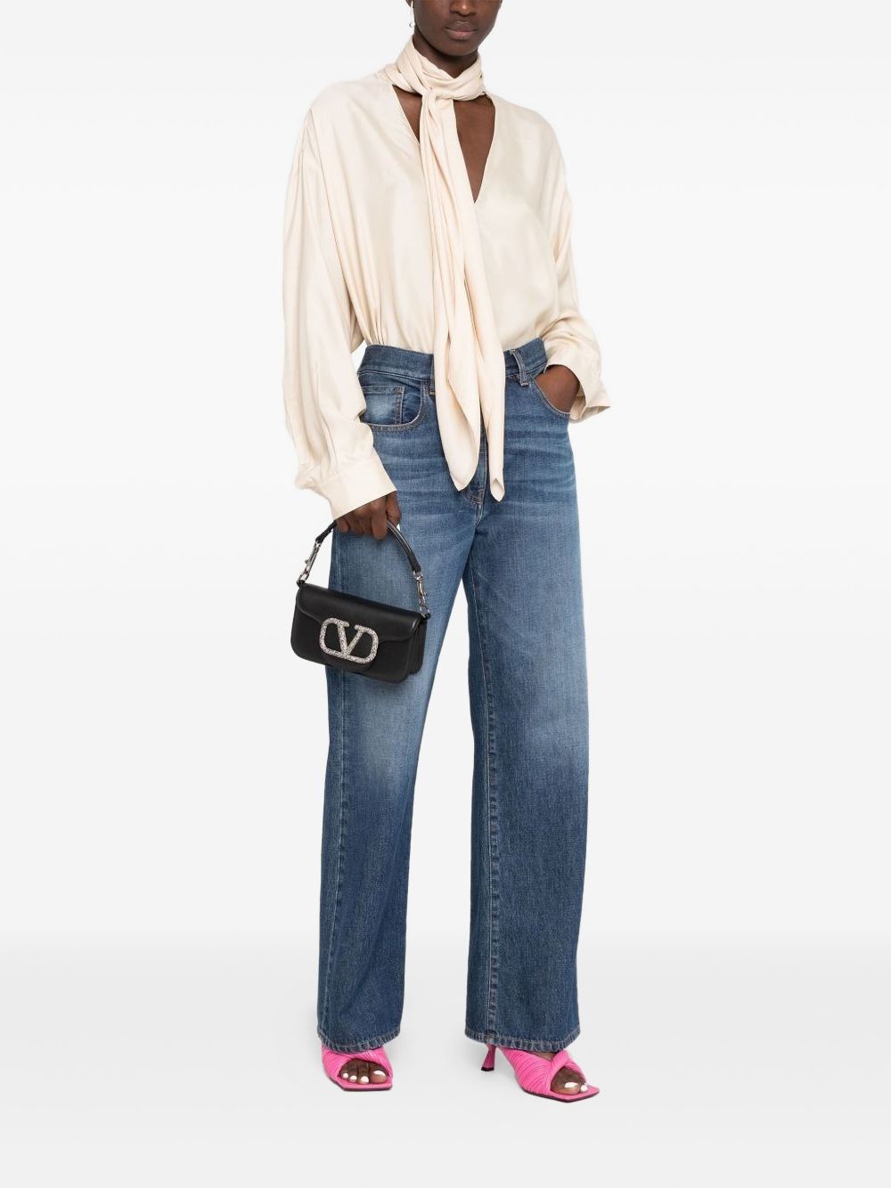 Valentino Garavani LocÃ² small leather shoulder bag