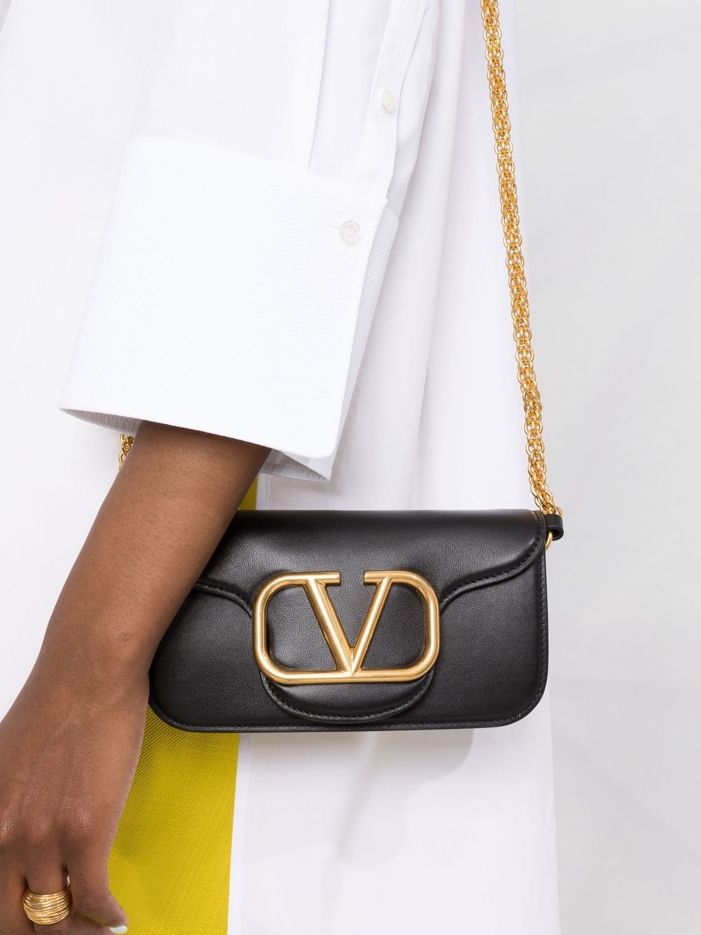 Valentino Garavani LocÃ² small leather shoulder bag