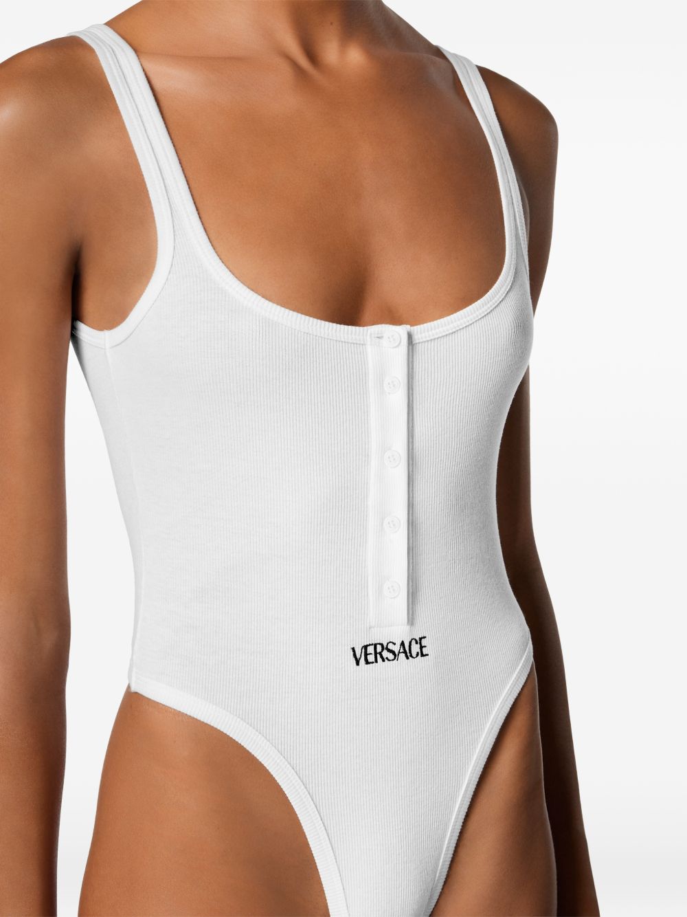 Versace Logo cotton bodysuit