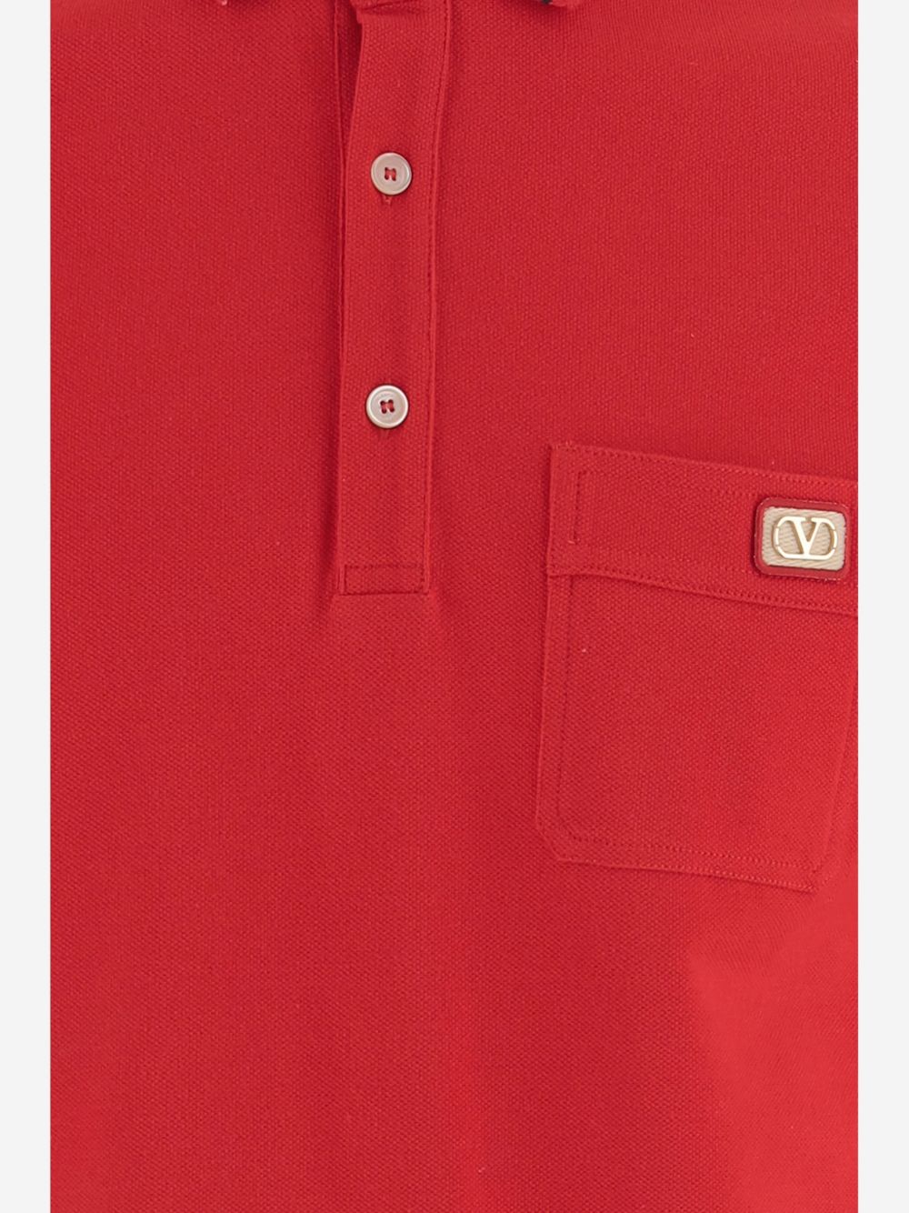Valentino VLogo Signature piquet cotton polo shirt
